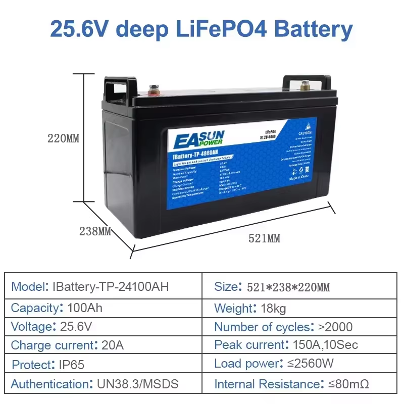 EASUN POWER LiFePO4 Battery 10 - Grid Tie Inverter Limiter 2000W recension och pris
