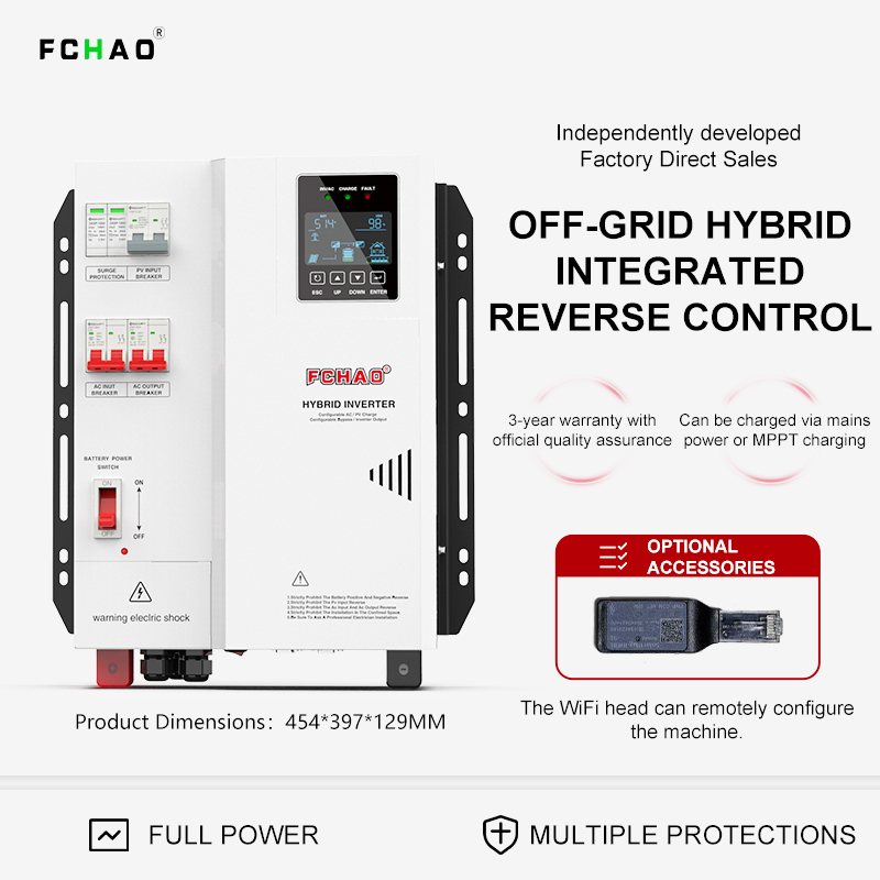 Fchao Solar Hybrid Inverter 3K - Hybrid Solar Inverter 5.5Kw Mppt 48V recension och pris