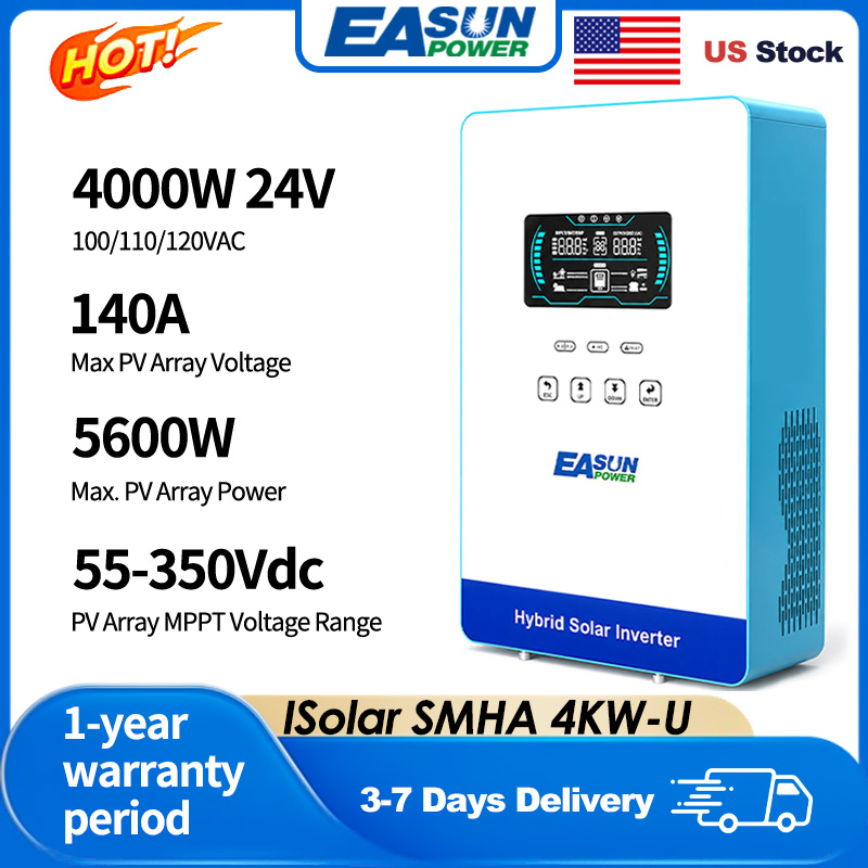 EASUN POWER 4KW 110V Off Grid  - Grid Tie Inverter Limiter 2000W recension och pris