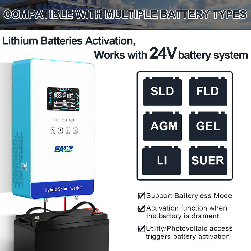 EASUN POWER 4KW 110V Off Grid  - Grid Tie Inverter Limiter 2000W recension och pris
