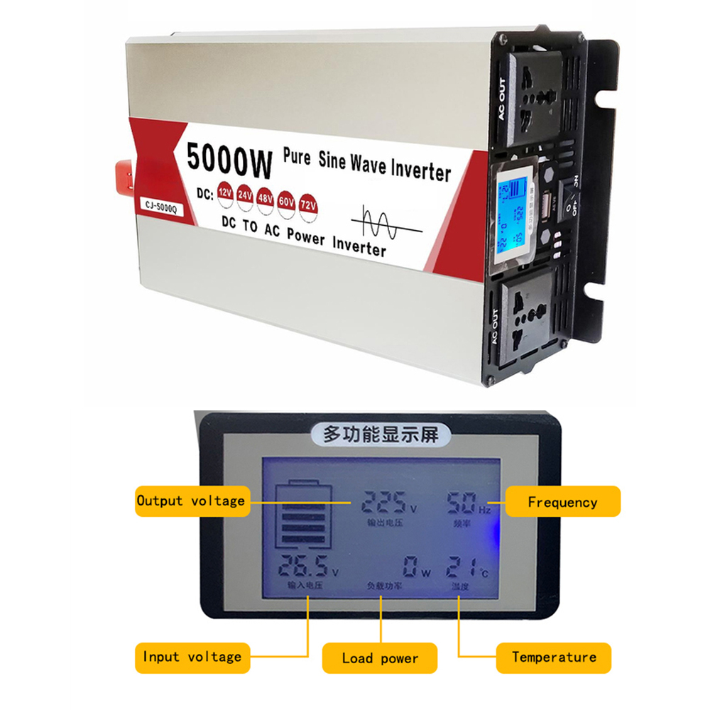 4000W/5000W/5500W/3000W Pure S - Inverter Pure Sine Wave 60Hz 120V 3000W recension och pris